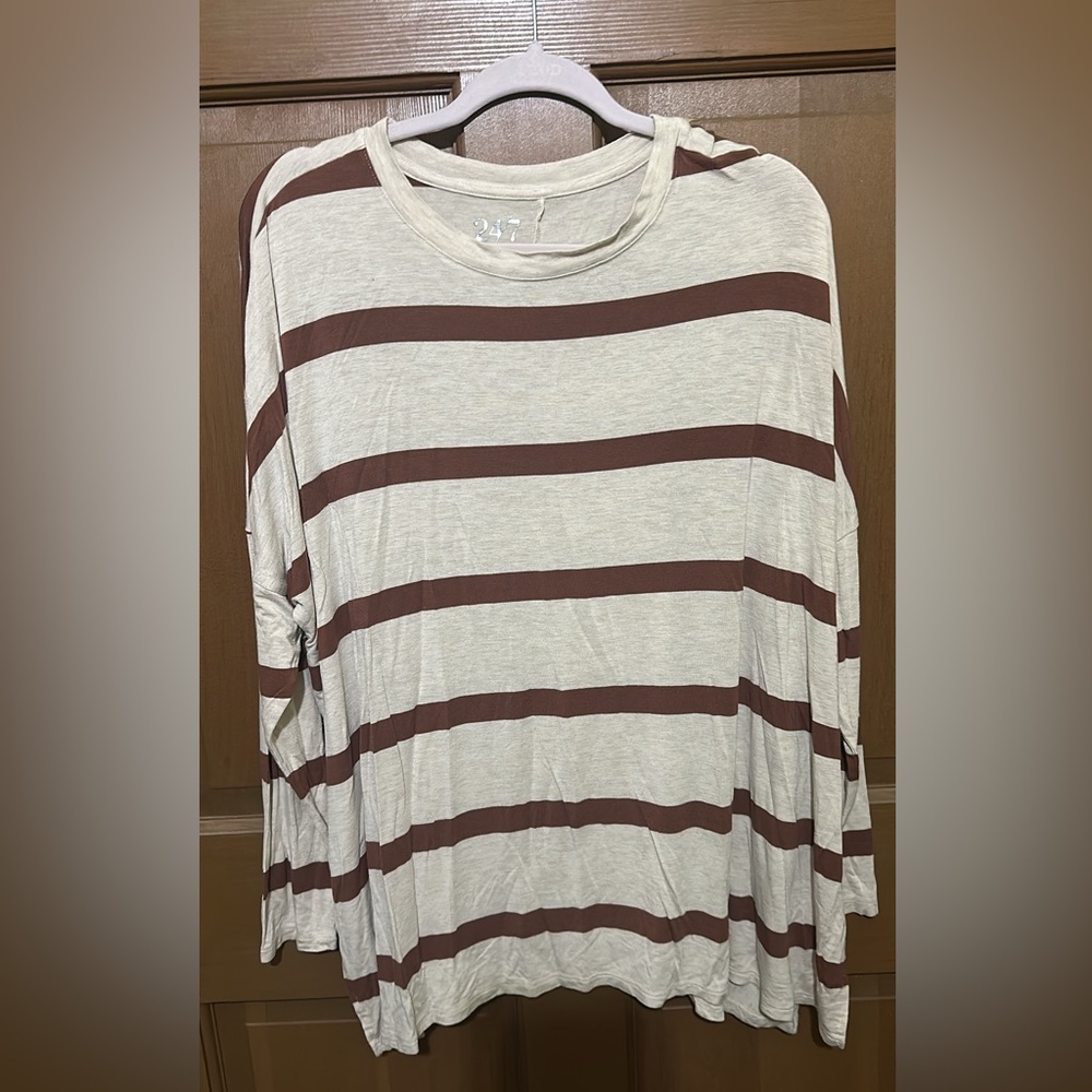 Maurices Striped Long Sleeve Top